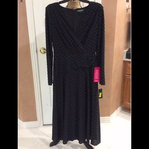 Lauren Ralph Lauren Black Dot Dress